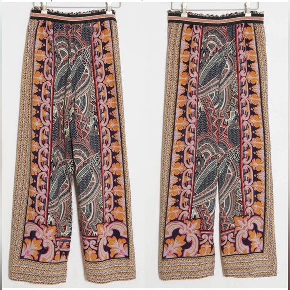 Anthropologie Pants - Anthropologie Maeve Rooibos Wide-Leg Pants Size L